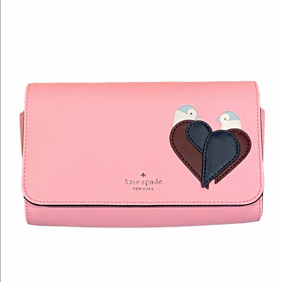 Kate Spade Love Birds crossbody pink